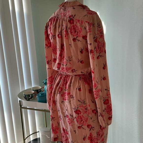 NWT REBECCA TAYLOR ~ ROSE GARDEN TUNIC DRESS ~ 2 ~ SILK ~ POCKETS ~ $375 - Picture 6 of 11